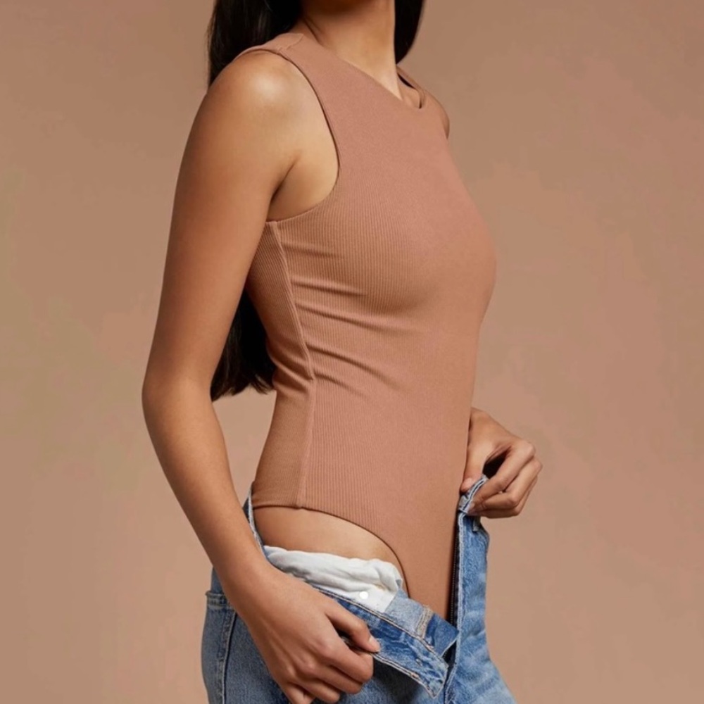 Nuuds Ribbed Tank Bodysuit